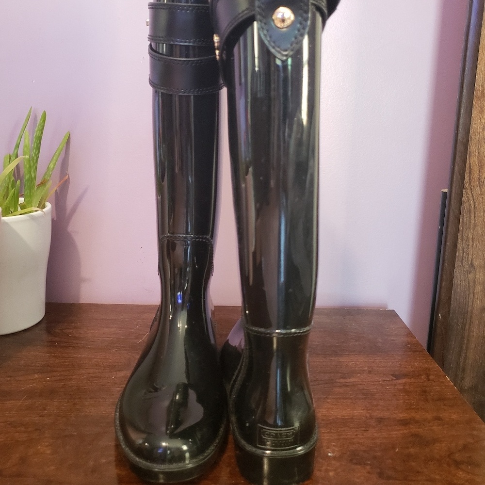 Coach rain boots